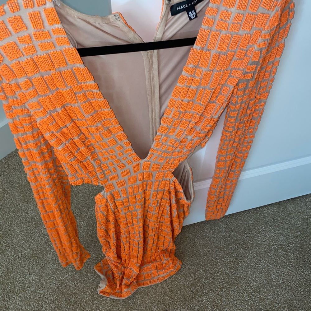 Misguided LOVE +PEACE dress